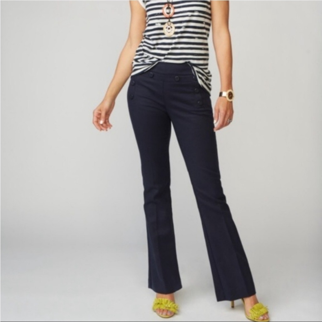 Cabi Navy Boot Cut Pants